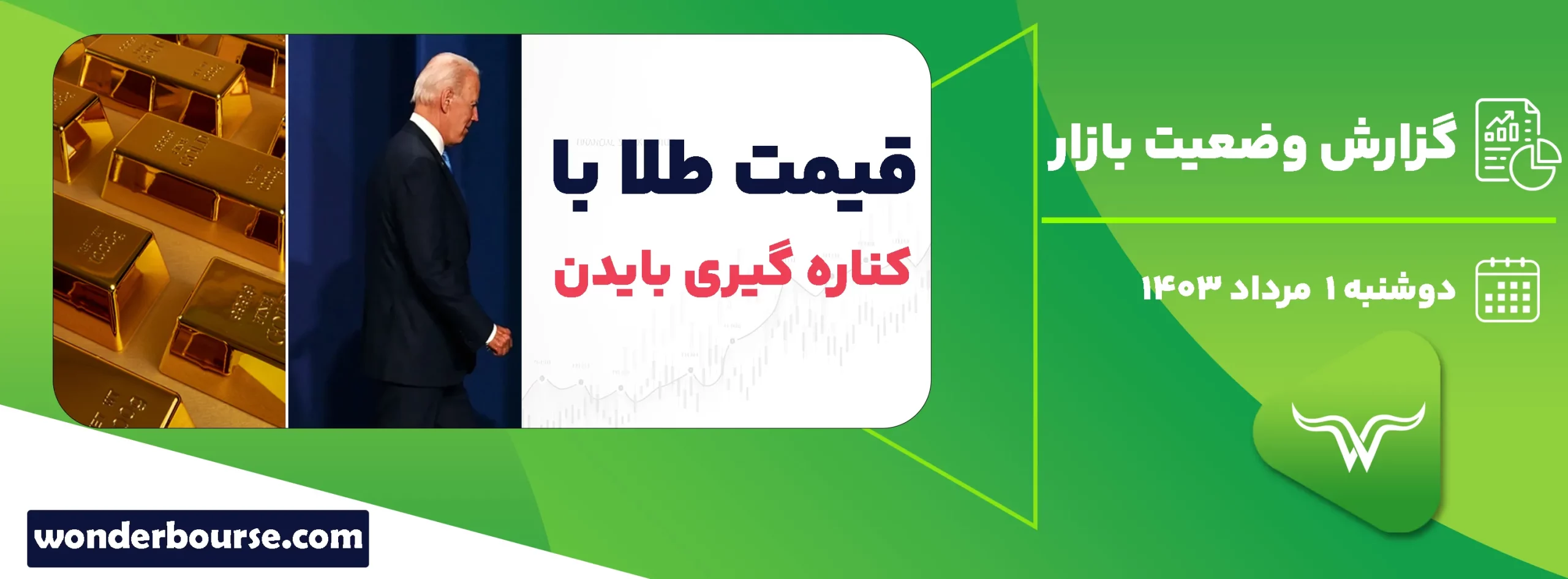 گزارش وضعیت بازار امروز دوشنبه 1 مرداد 1403