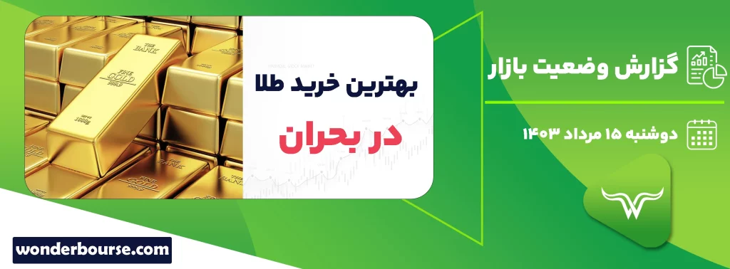 گزارش وضعیت بازار امروز دوشنبه 15 مرداد 1403